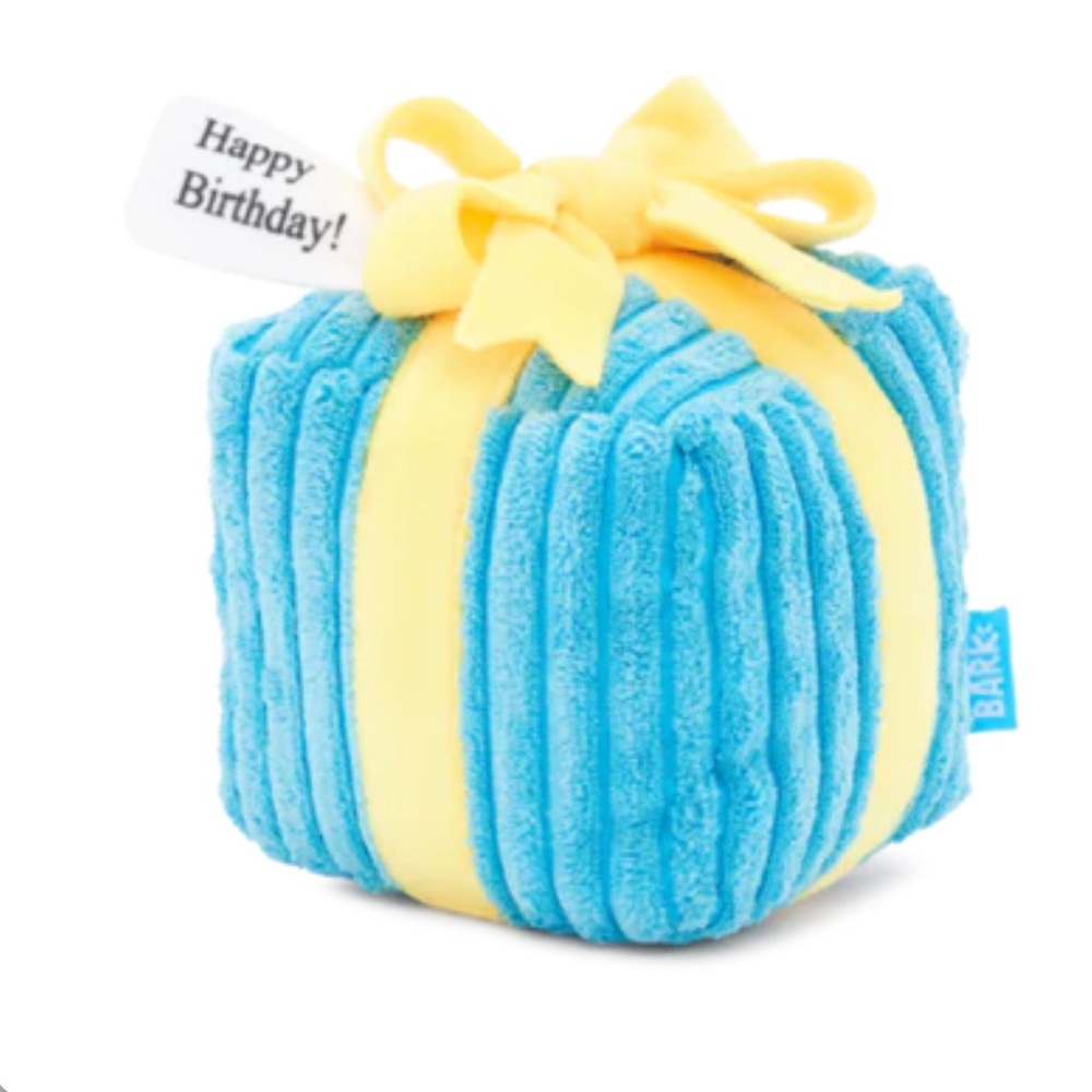 BARK Throw a Party Present Birthday Dog Toy